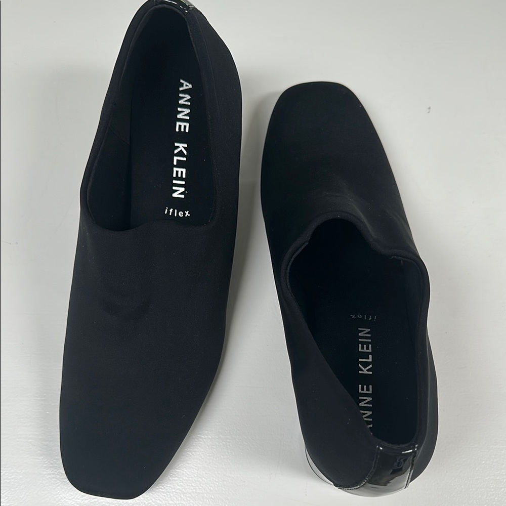Anne Klein Black Slip-On Shoes